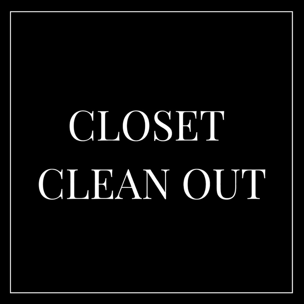 Closet Clean Out!!!